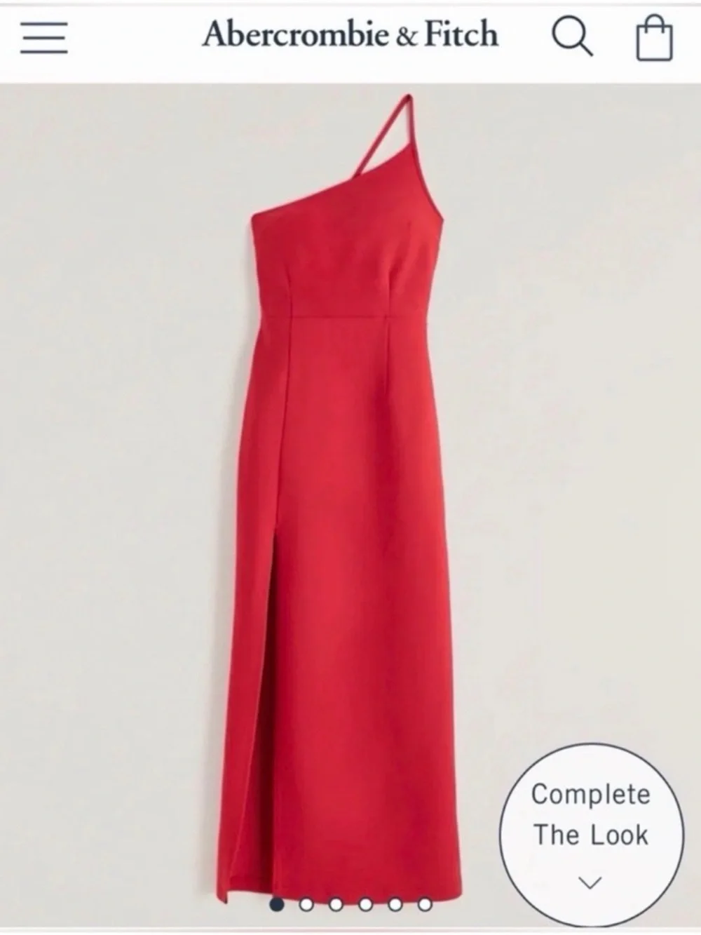 ABERCROMBIE & FITCH Red Maxi Dress Women’s size Small